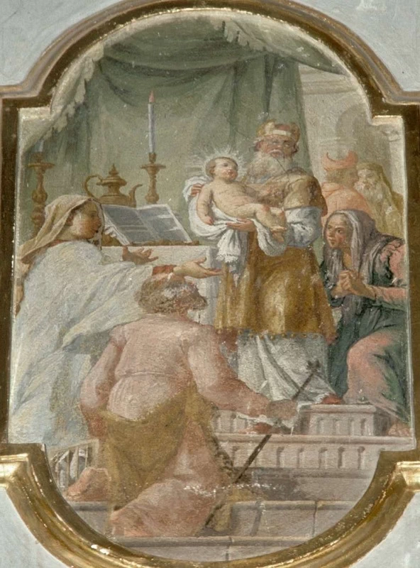  127-Vincenzo Angelo Orelli-presentazione di Gesù al tempio   - Villa d'Adda, Bergamo 